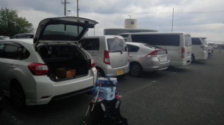 下関フィッシングパーク　アジ好調　サイズはもう少し(^_^;)ですネ